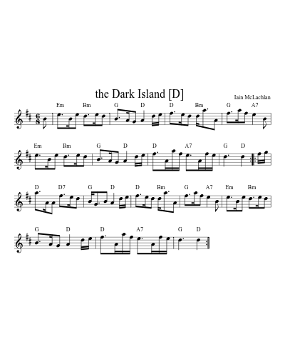 the Dark Island   [D] (Version 3)