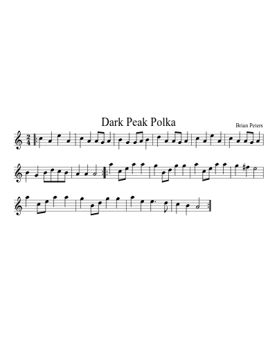 Dark Peak Polka (Version 2) preview