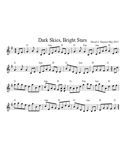 Dark Skies, Bright Stars (Version 2) preview