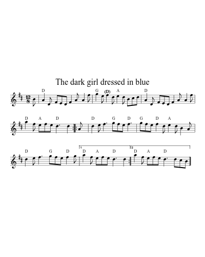 The dark girl dressed in blue (Version 3)