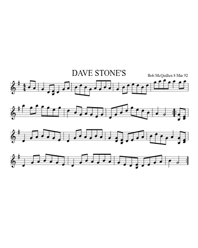 DAVE STONE'S (Version 2)