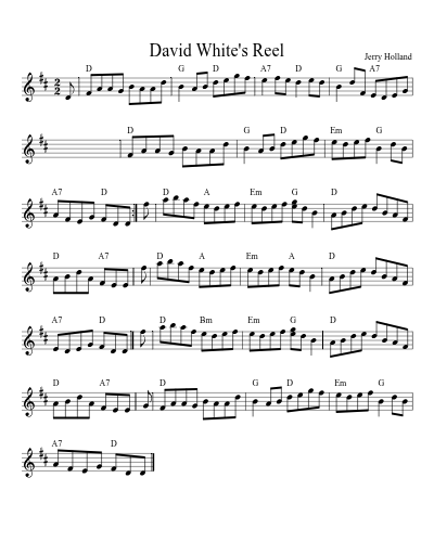 David White's Reel (Version 2)