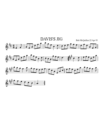 DAVIS'S JIG (Version 2)
