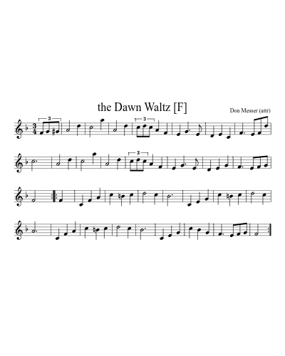 the Dawn Waltz [F]