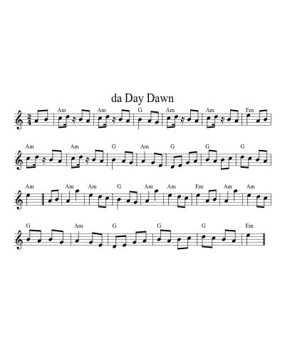da Day Dawn preview