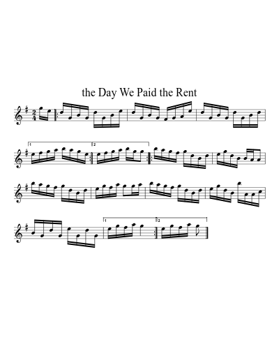 The Day We Paid the Rent (Version 3)