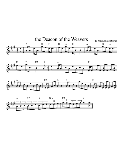 the Deacon of the Weavers