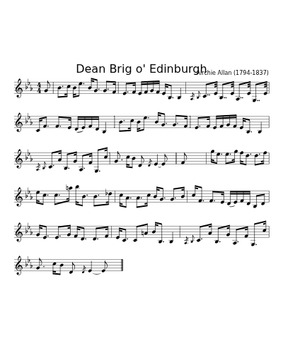Dean Brig o' Edinburgh (Version 3)