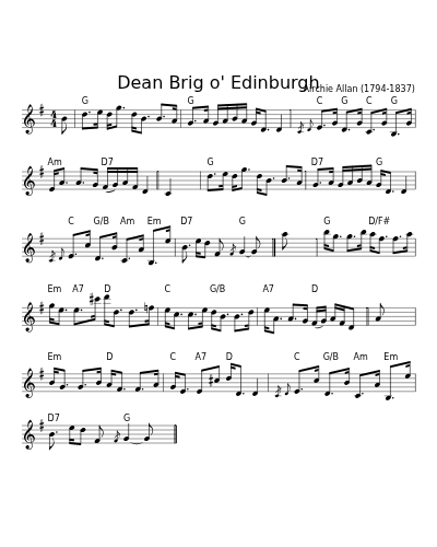 Dean Brig o' Edinburgh (Version 4)