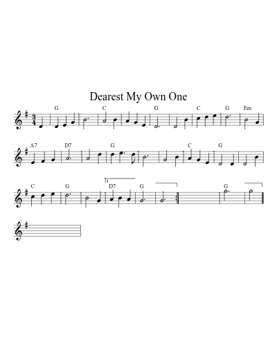 Dearest My Own One