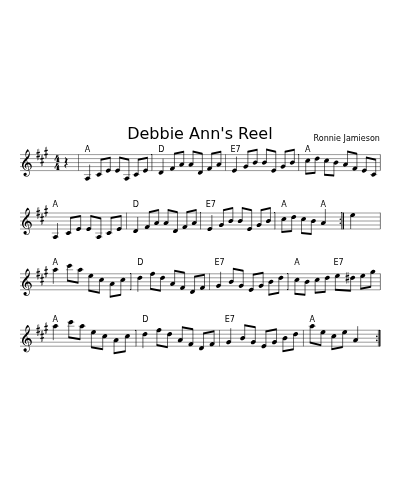 Debbie Ann's Reel (Version 2)