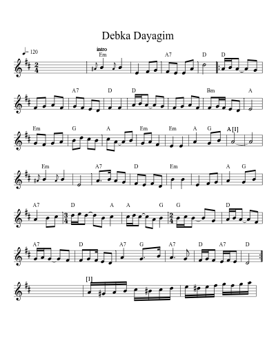How to Play Debka Dayagim (Version 2) — Free Sheet Music & Tutorial ...