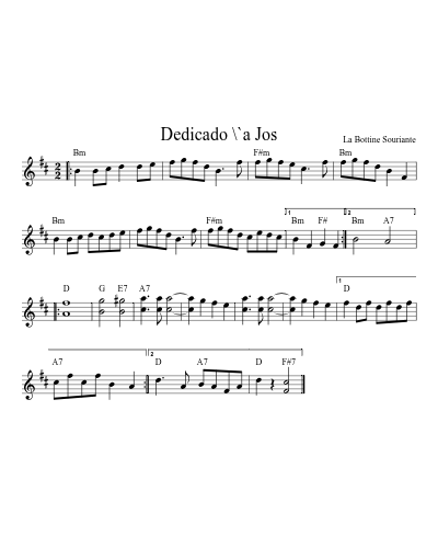 Dedicado \`a Jos (Version 4)