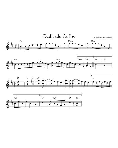 Dedicado \`a Jos (Version 7)