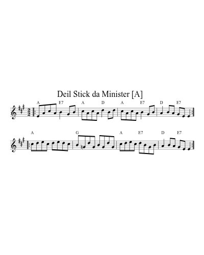 Deil Stick da Minister   [A]