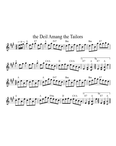 The Deil Amang the Tailors (Version 10)