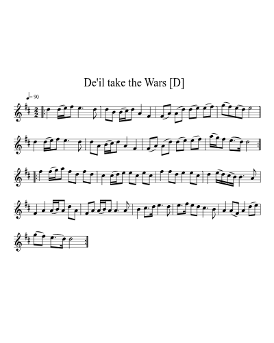 De'il take the Wars   [D]