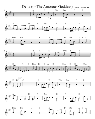 Delia (or The Amorous Goddess)