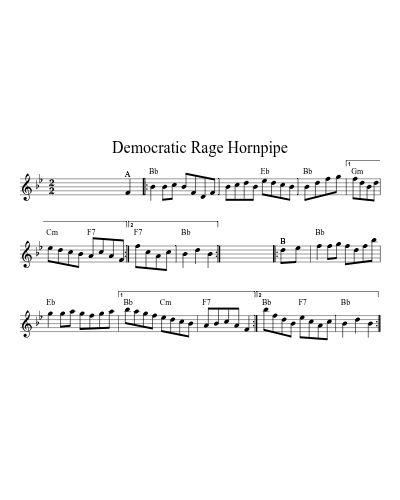 Democratic Rage Hornpipe (Version 3)