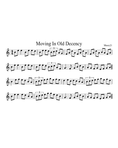 Moving In Old Decency preview