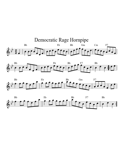 Democratic Rage Hornpipe (Version 6)