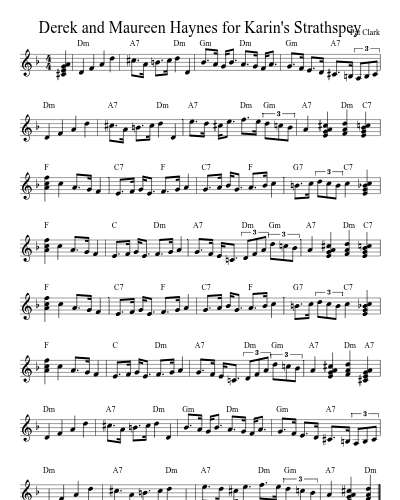 Derek and Maureen Haynes for Karin's Strathspey (Version 5)