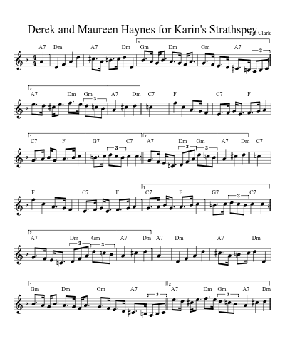 Derek and Maureen Haynes for Karin's Strathspey (Version 6)