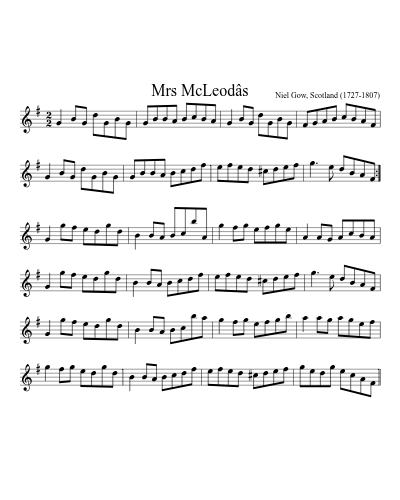 Mrs McLeodâs