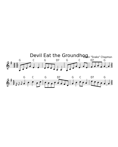 Devil Eat the Groundhog (Version 2)