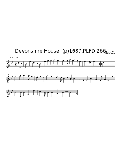 Devonshire House. (p)1687.PLFD.266