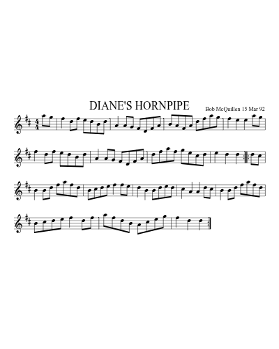 DIANE'S HORNPIPE (Version 2)