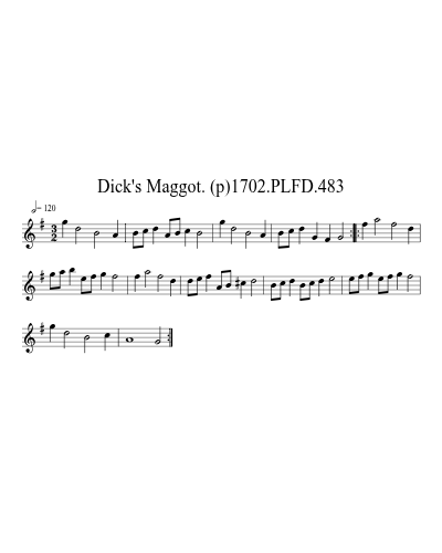 Dick's Maggot. (p)1702.PLFD.483