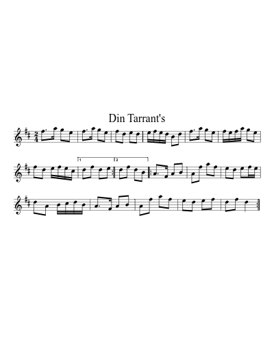 Din Tarrant's (Version 4)
