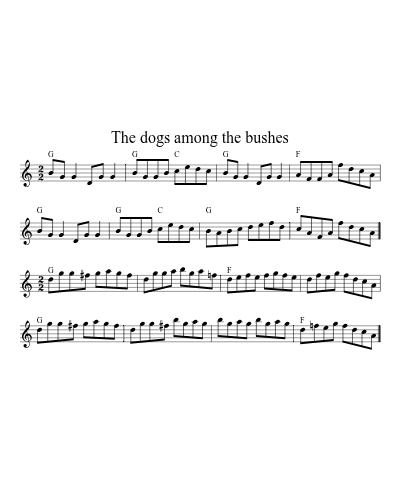 The Dogs Among The Bushes (Version 6)