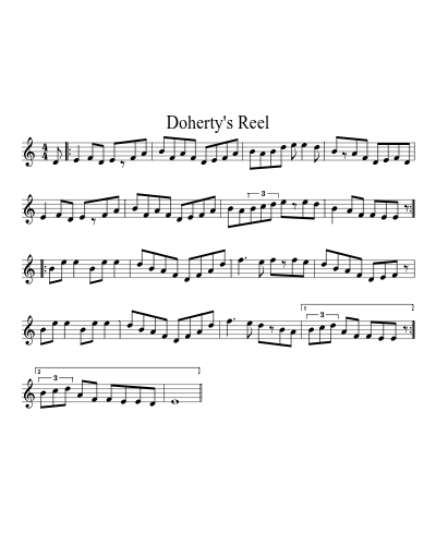 Doherty's Reel (Version 4)