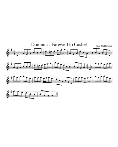Dominic's Farewell to Cashel preview