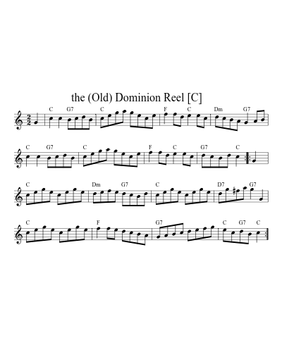 the (Old) Dominion Reel    [C]