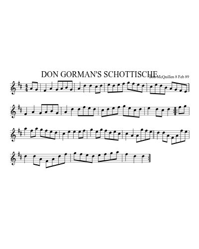 DON GORMAN'S SCHOTTISCHE (Version 2)