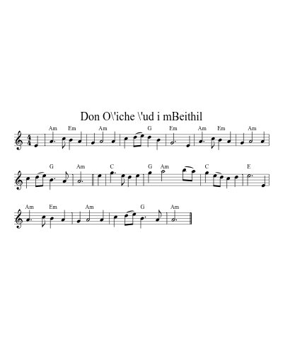 Don O\'iche \'ud i mBeithil