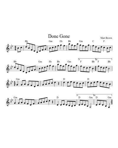 Done Gone (Version 2)