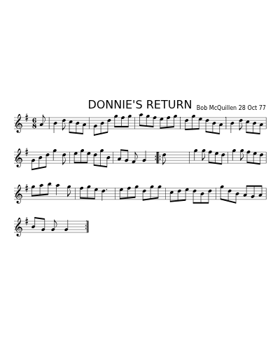 DONNIE'S RETURN (Version 2)