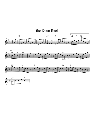 the Doon Reel