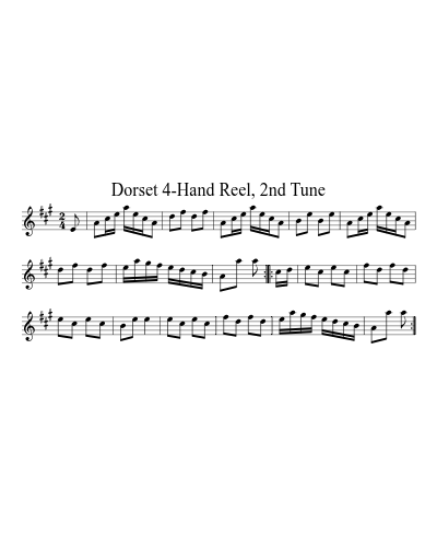 Dorset 4-Hand Reel, 2nd Tune