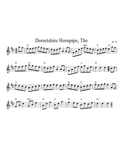 Dorsetshire Hornpipe, The preview