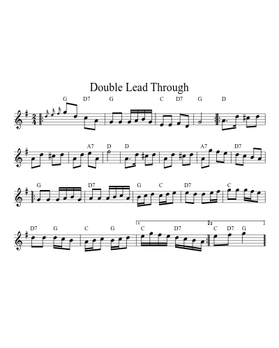 Double Lead Through (Version 5)