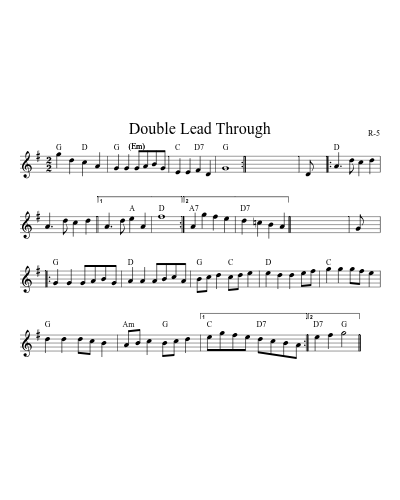 Double Lead Through (Version 6)