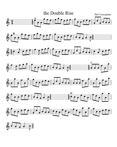 The Double Rise (Version 4) sheet music preview