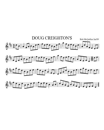 DOUG CREIGHTON'S (Version 2)