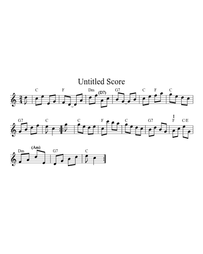 Dover Pier Bb C D G 32 2 (Version 2) sheet music preview