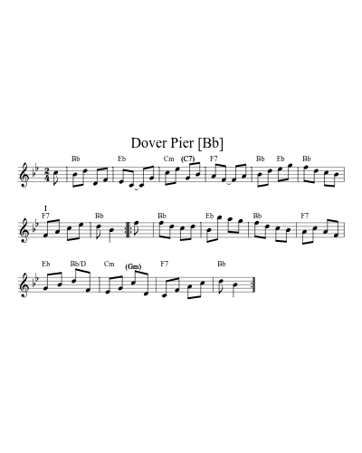 Dover Pier   [Bb] (Version 2)
